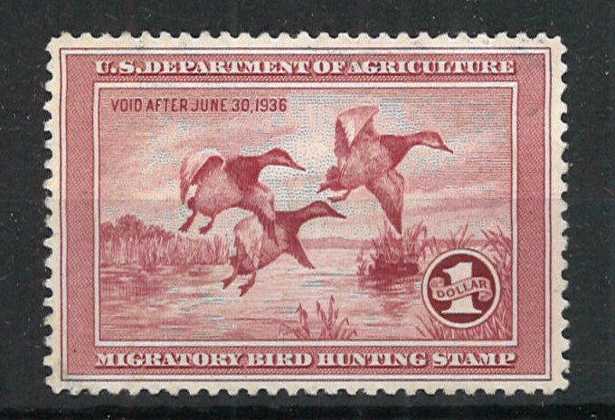 (image for) RW2 - 1935 Canvasbacks MNH